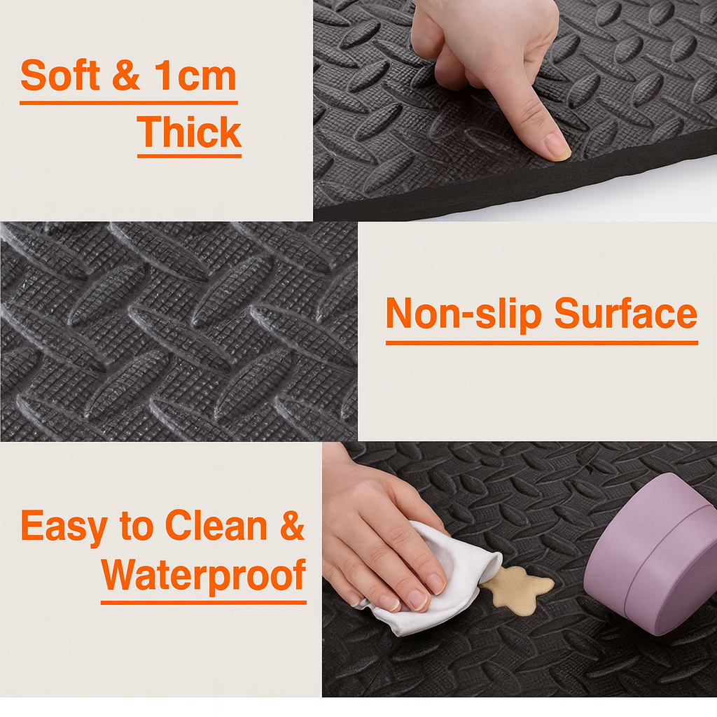 Puzzel Fitnessmat EVA Antislip Vloertegels