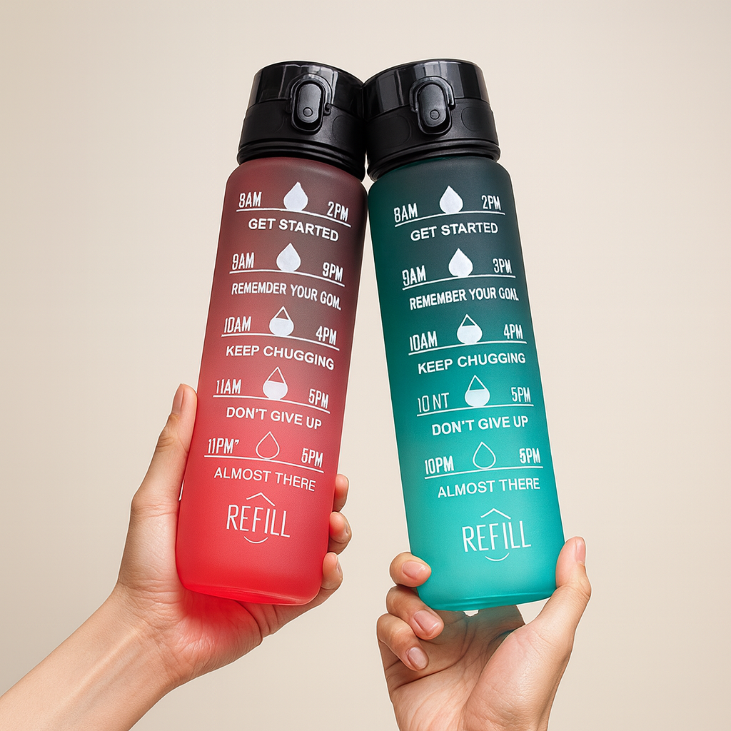 1000ml lekvrije motivatie waterfles